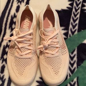 Nike running shoes, light soft pink